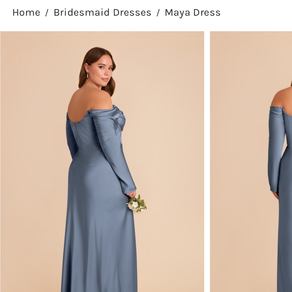 Birdy Grey Maya Long Sleeve Dress in French Blue